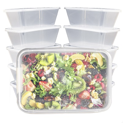 25 x 1000ml Microwave Containers With Lids - Food Takeaway Etc